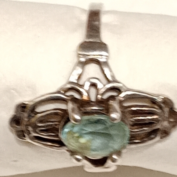 Vintage Art Nouveau/Art Deco Style Sterling Gemstone Ring - Picture 11 of 15